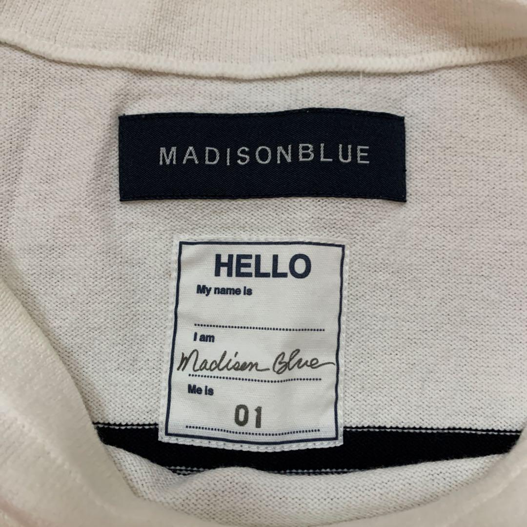 【MADISONBLUE 】BORDER BOAT NECK