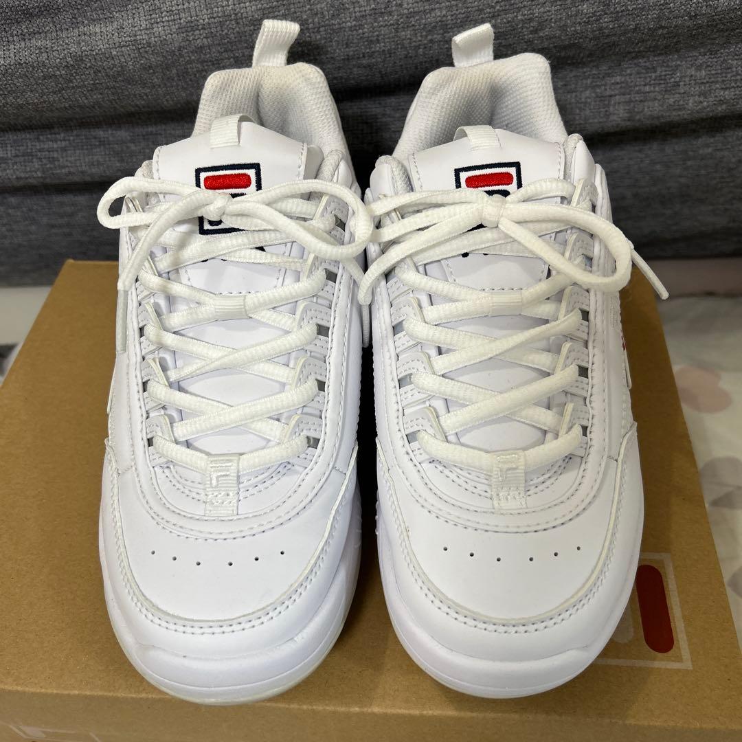 《美品》FILA ゴルフシューズ ロゴスニーカー 24cm レディース