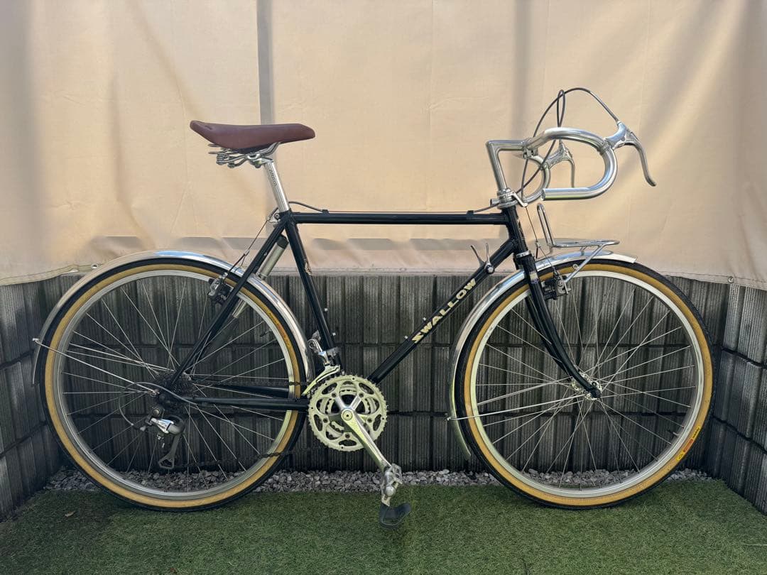 【関東】名車ARAYA アラヤ スワロー ランドナー クロモリ 500 26㌅