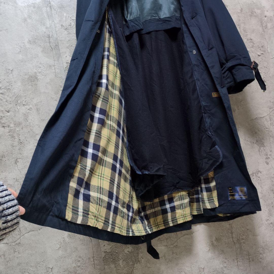 【レア物】ラルフローレン　チャップス　紺 ダブルブレスト トレンチコート　L