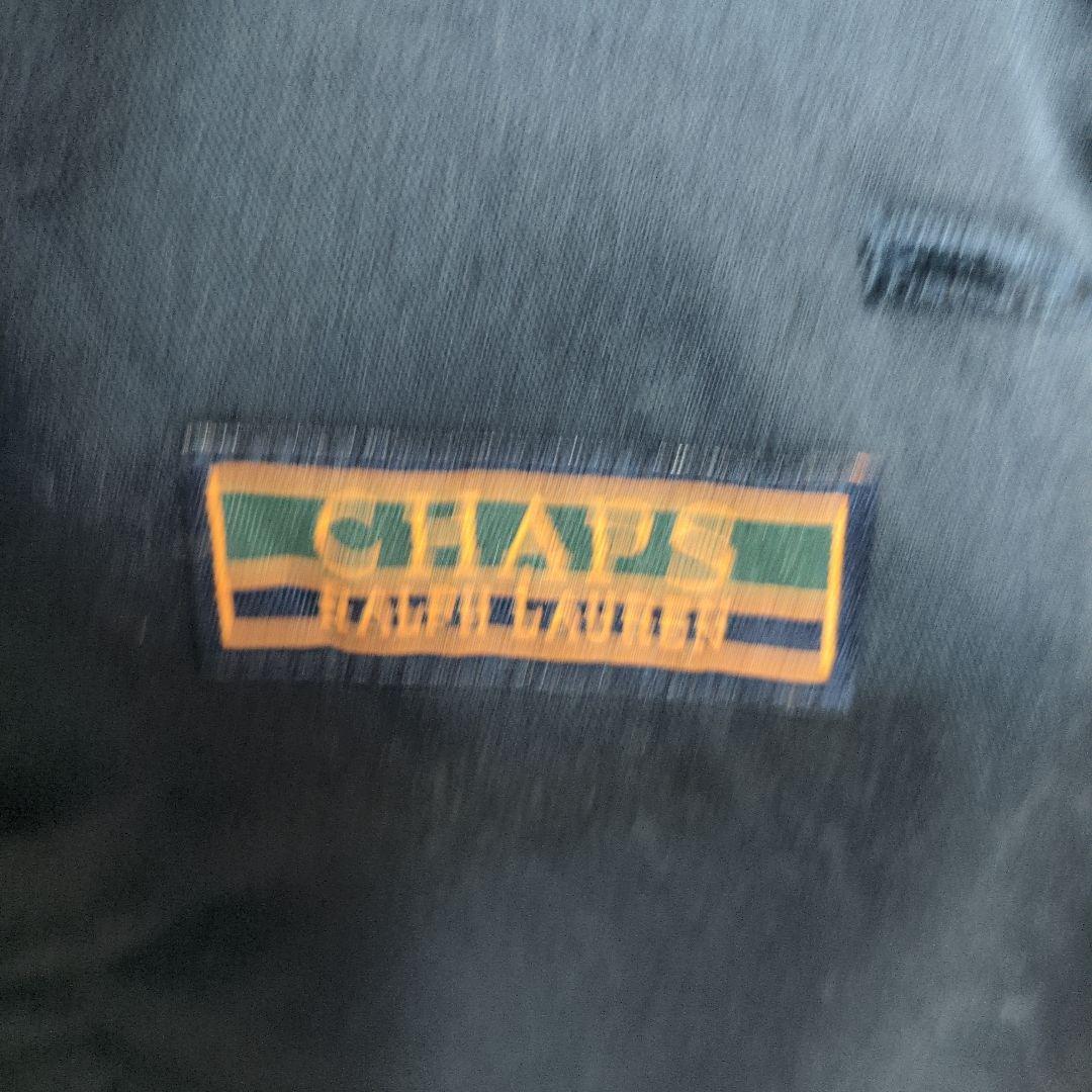 【レア物】ラルフローレン　チャップス　紺 ダブルブレスト トレンチコート　L