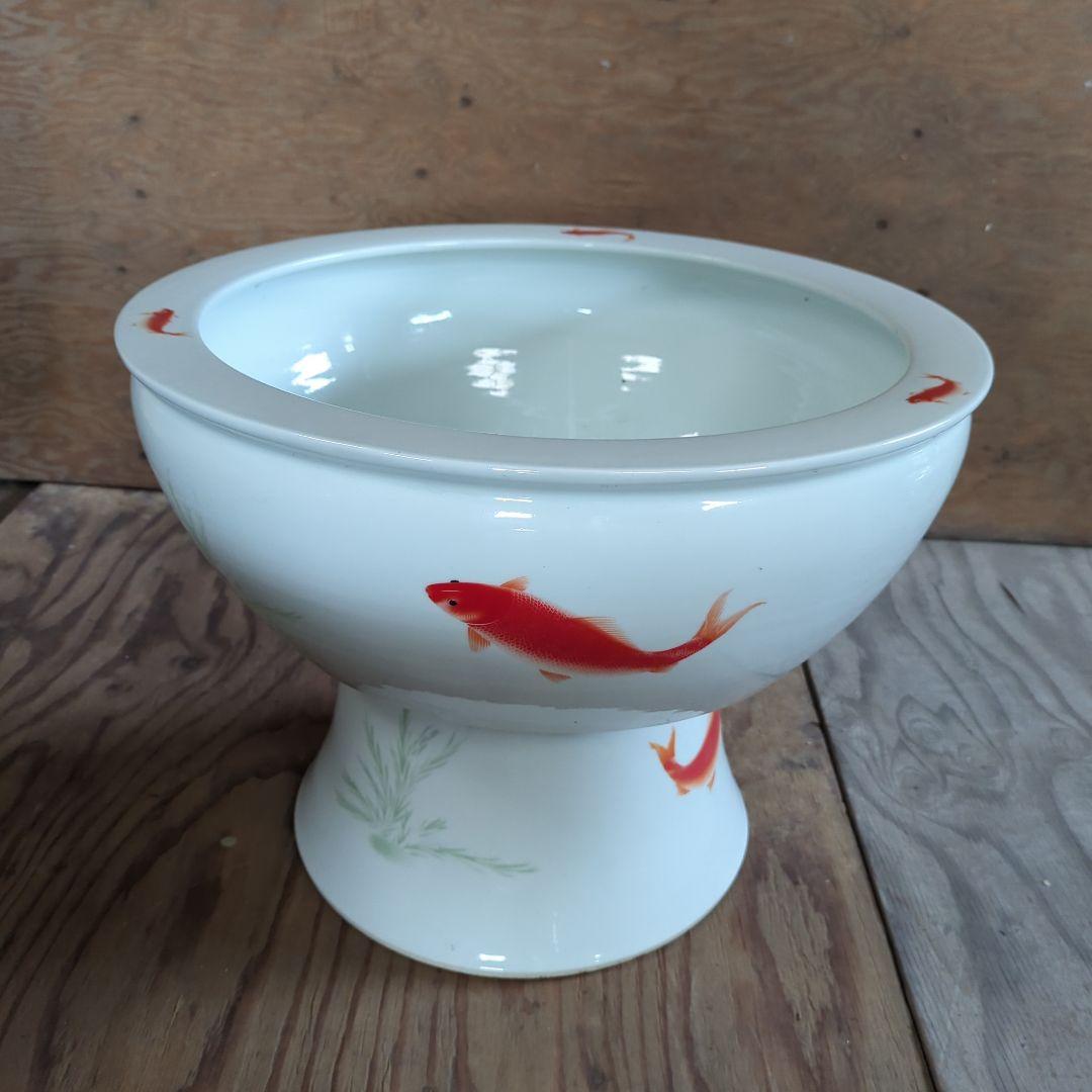 台付　 睡蓮鉢　鯉模様　ほか