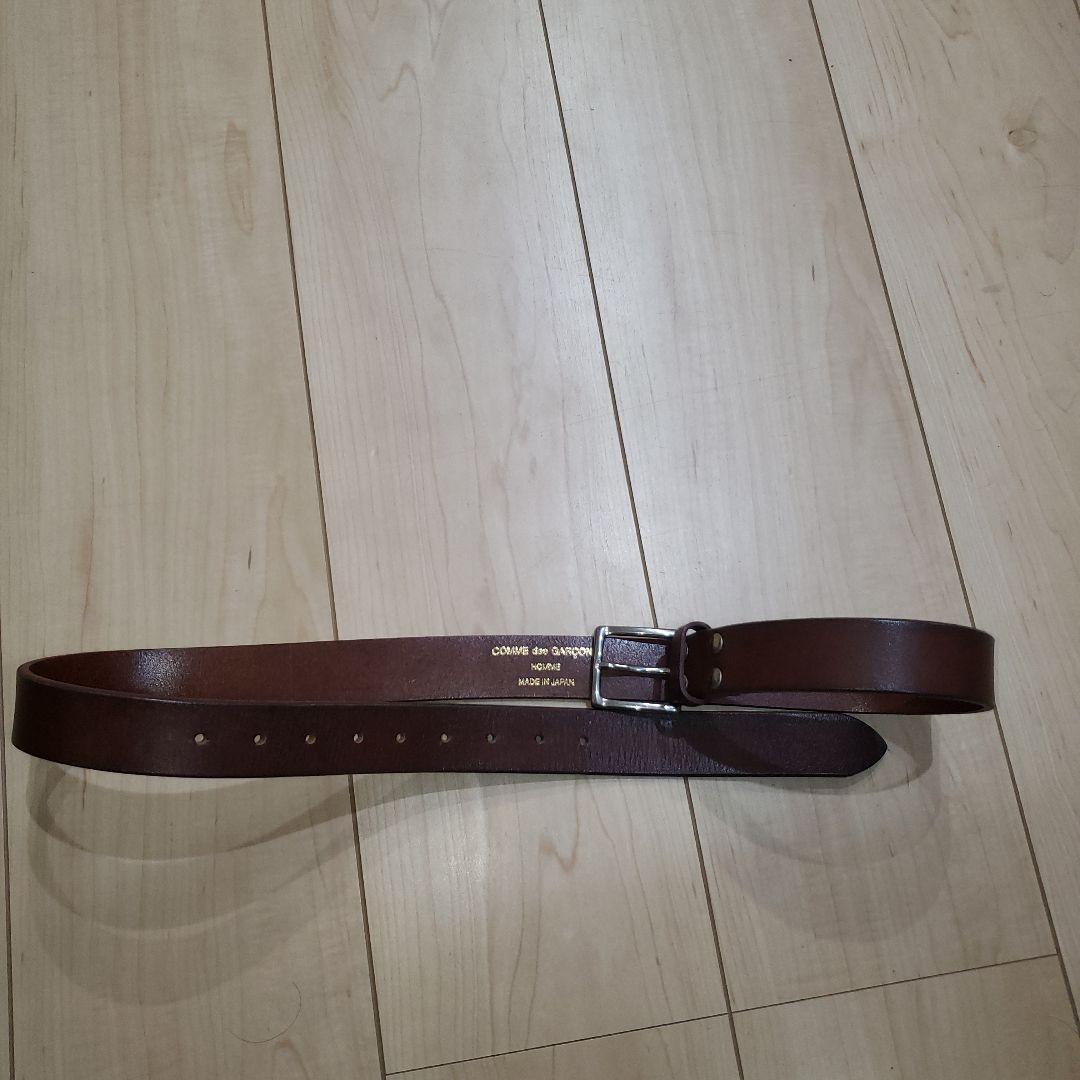 COMME des GARÇONS レザー ベルト ブラウン