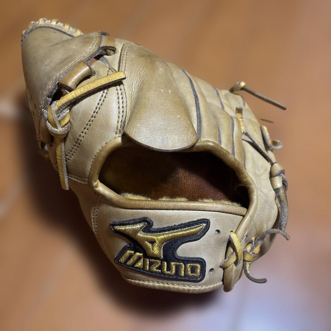 Mizuno プロモデル 硬式グローブ 左　ベージュ