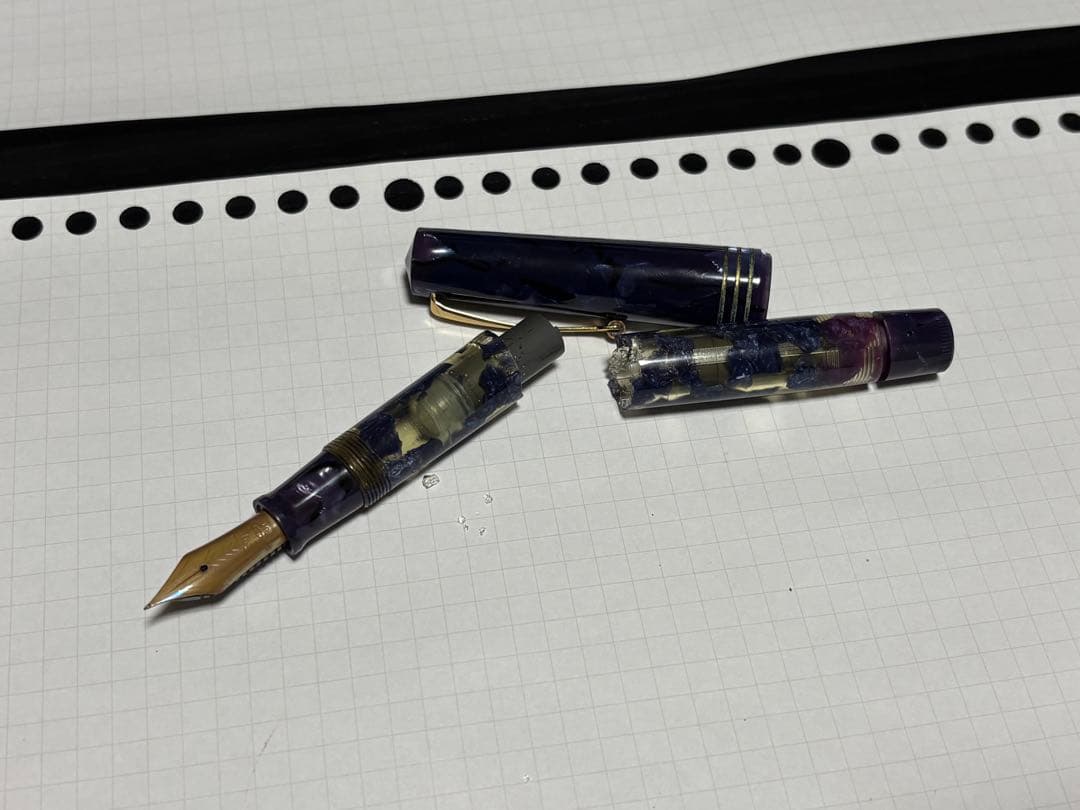 オマス ルーセンスブルー 万年筆