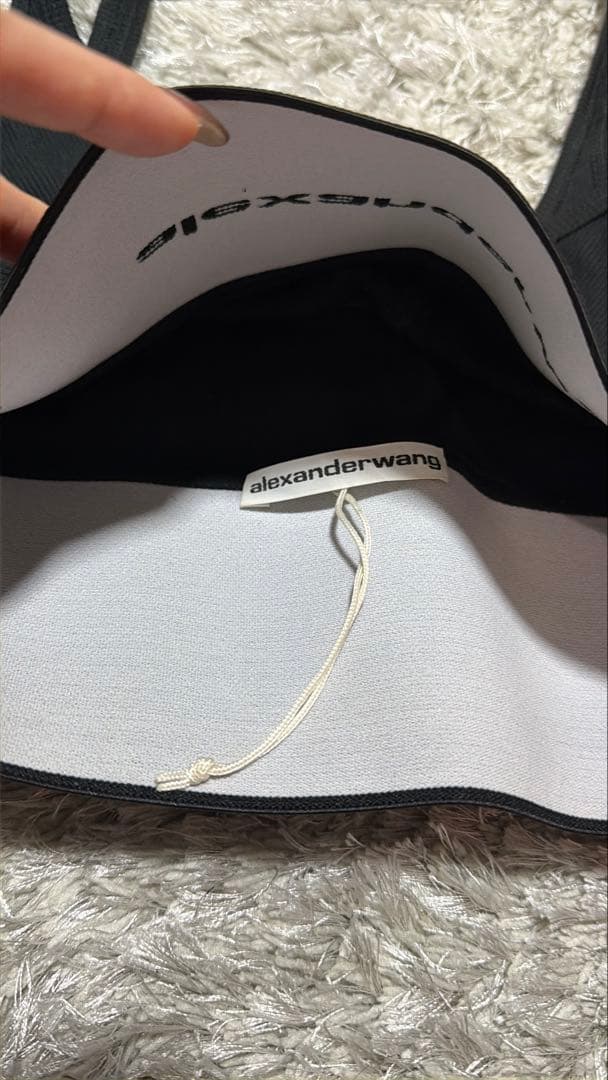 alexanderwang ブラック クロップドブラトップ