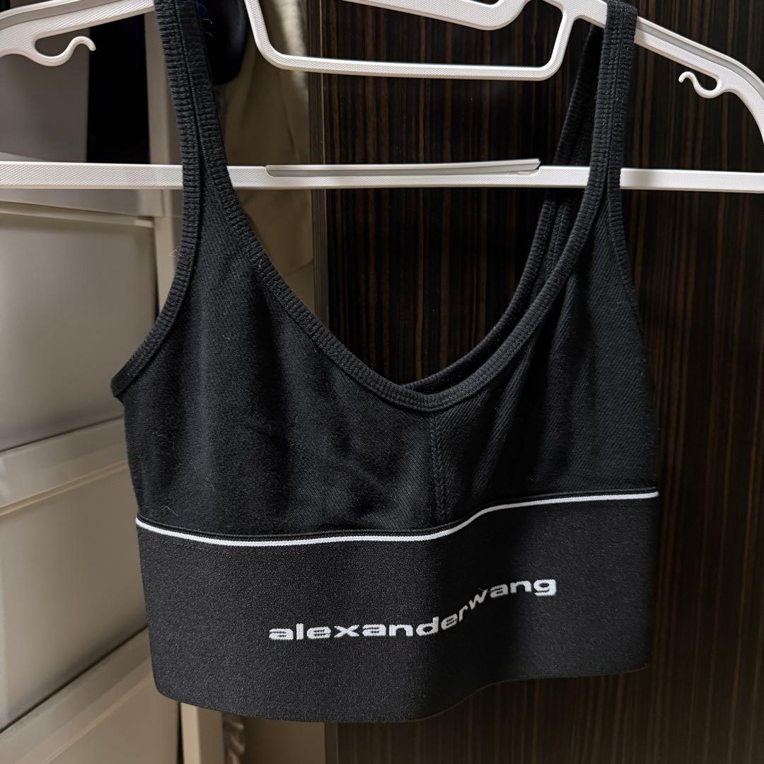 alexanderwang ブラック クロップドブラトップ