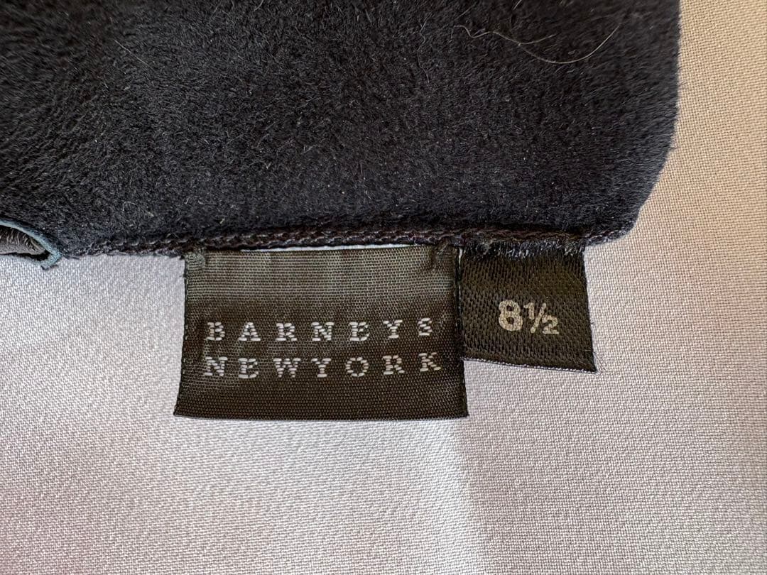 【新品】バーニーズニューヨーク スマホ対応レザーグローブ 手袋 8.5 本革 黒