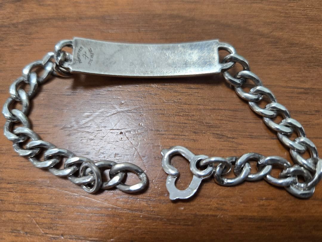 米海軍パイロット　ブレスレット　Forstner製　スターリングシルバー