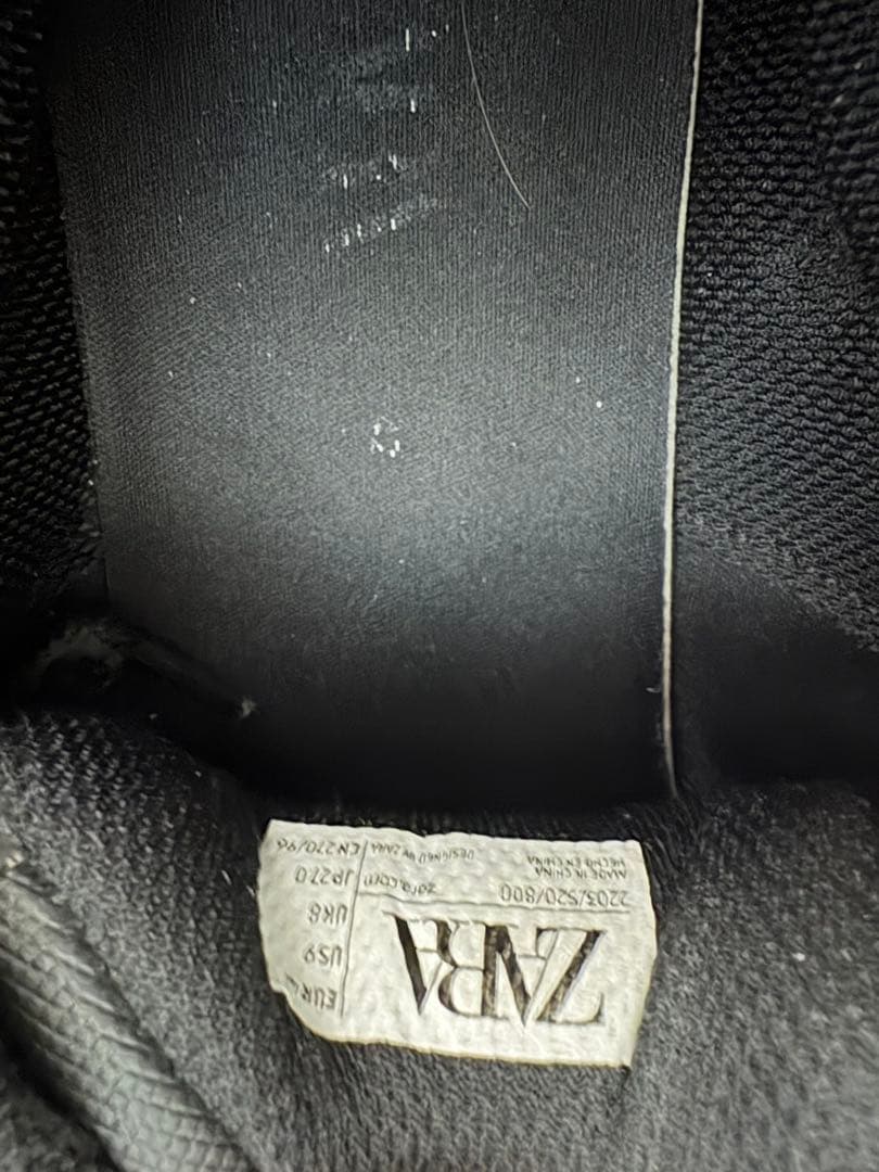 ZARA ブラック 厚底スニーカー