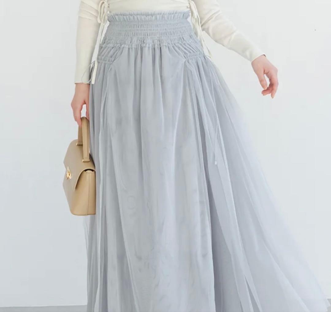 snidel【Chacott】Sustainableチュールスカート