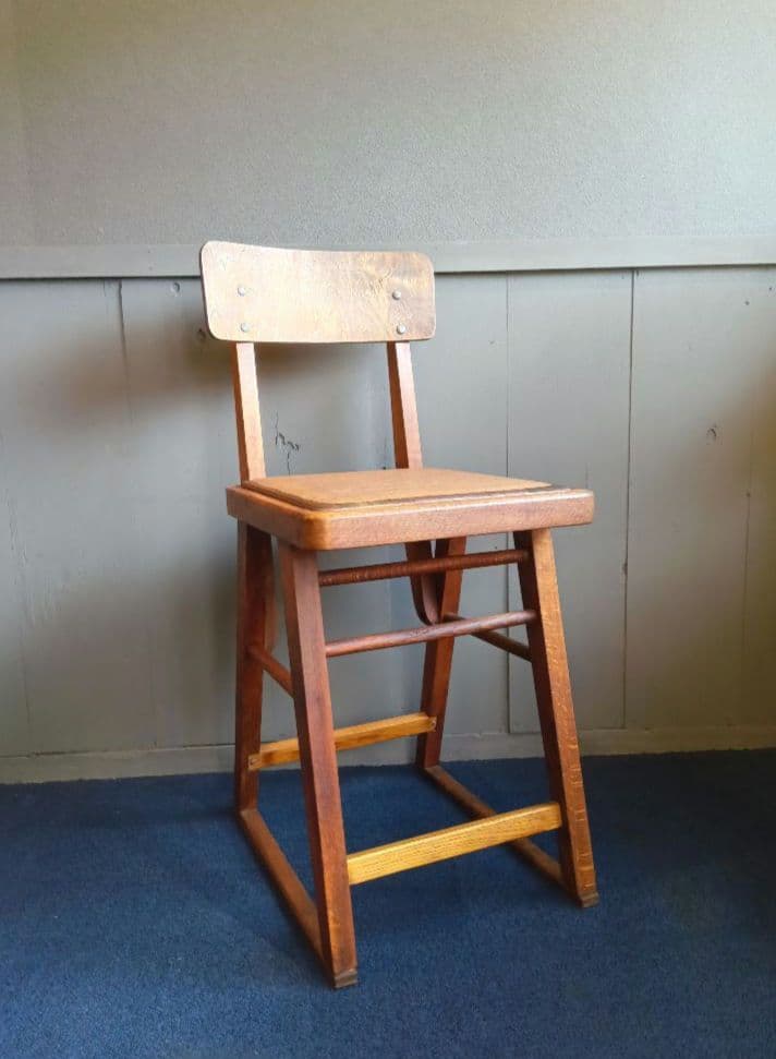 木製子供用スツール　ヴィンテージ　レトロ