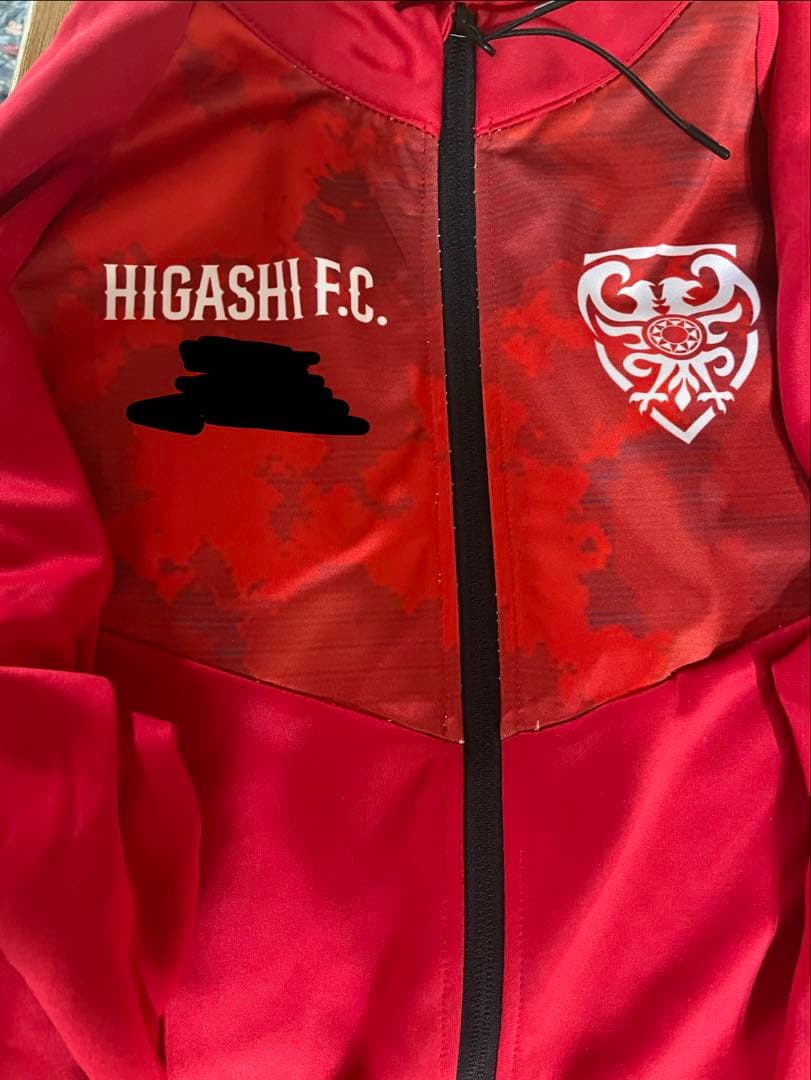 【^_^】 東福岡高校 サッカー部 赤ジャージ 上のみ XL 非売品