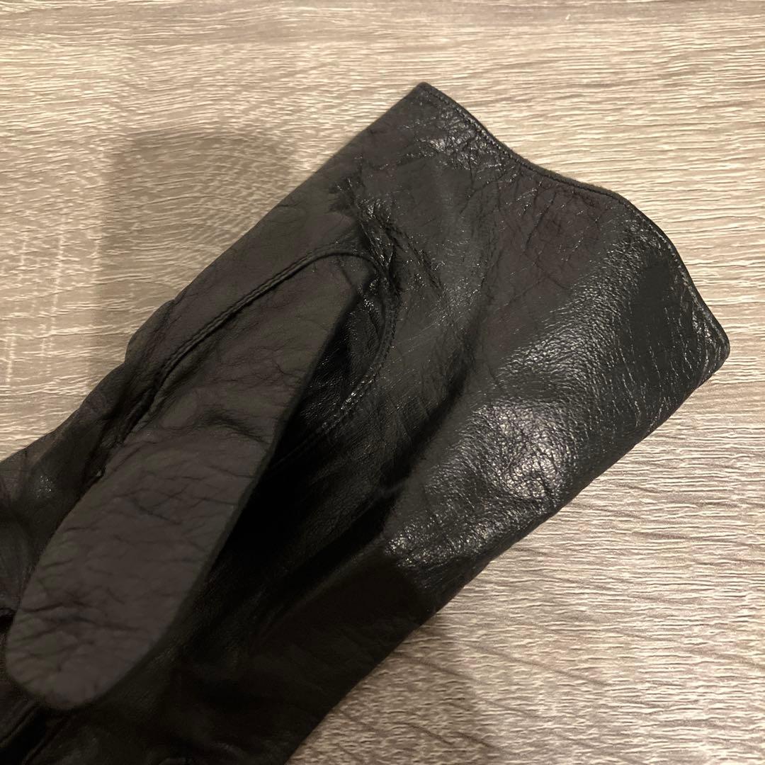 希少 ジャンポールゴルチエ ドラゴン刺繍 レザーグローブ 手袋 本革