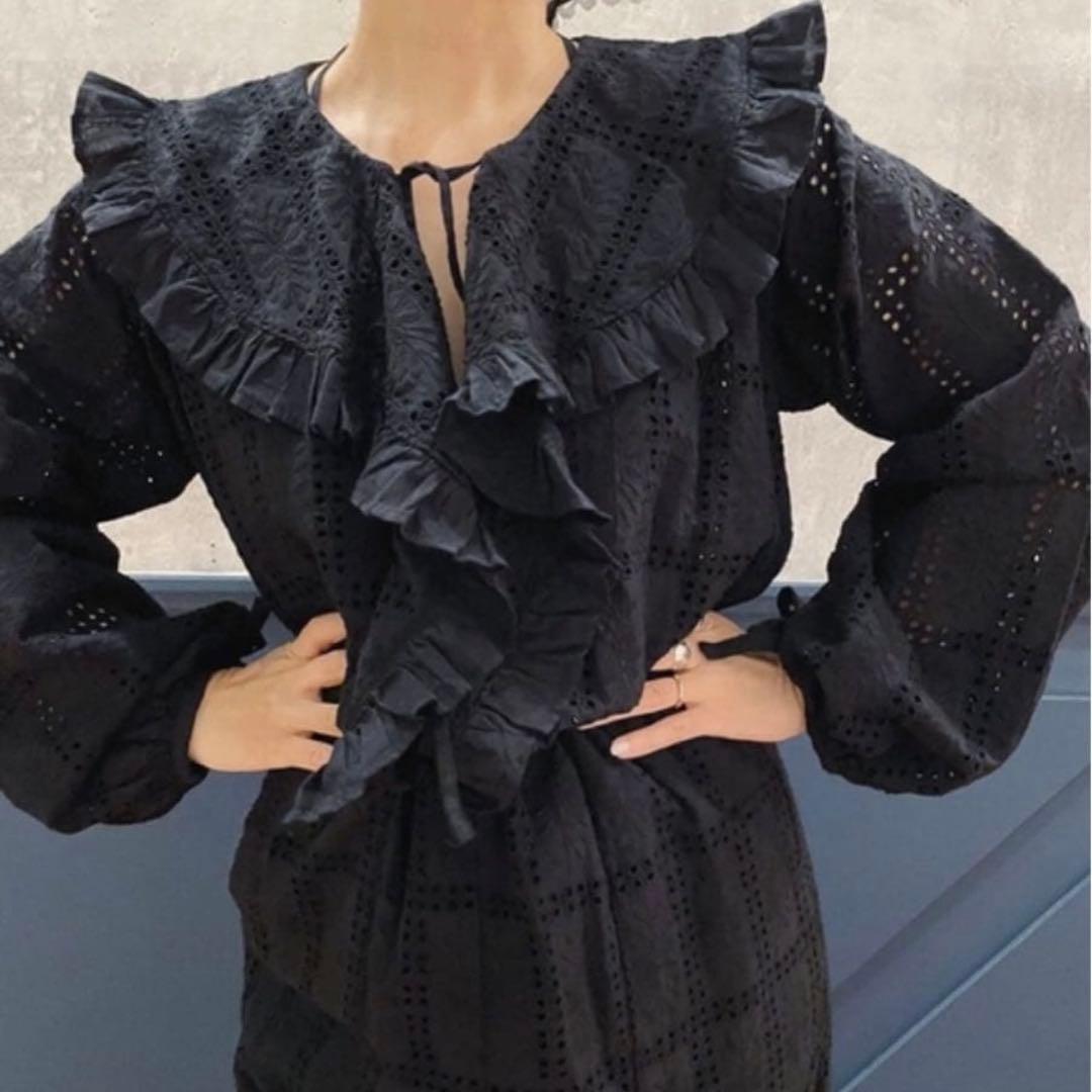 VIOLETTE ROOM バイオレットルーム レースオールインワン　ブラック