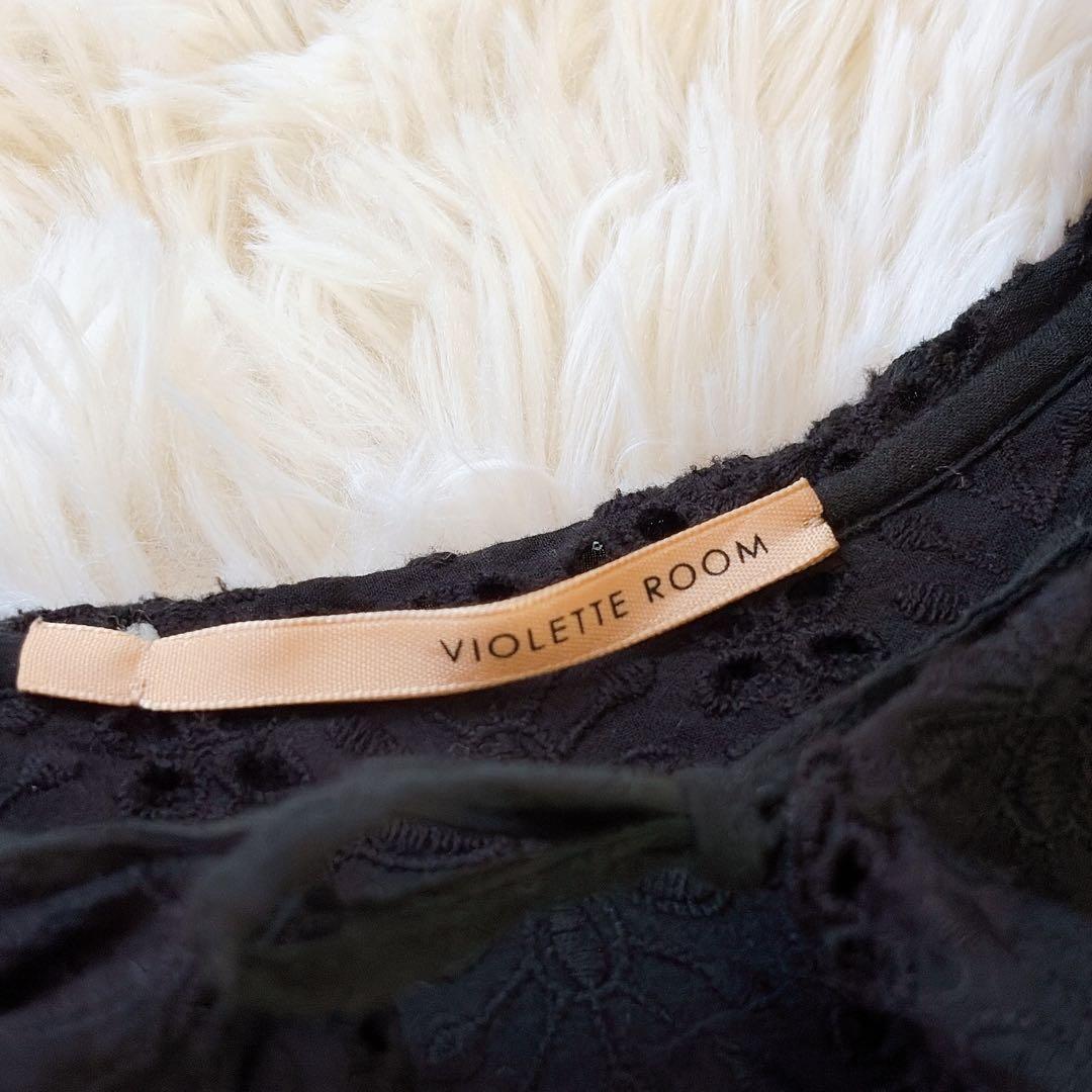 VIOLETTE ROOM バイオレットルーム レースオールインワン　ブラック