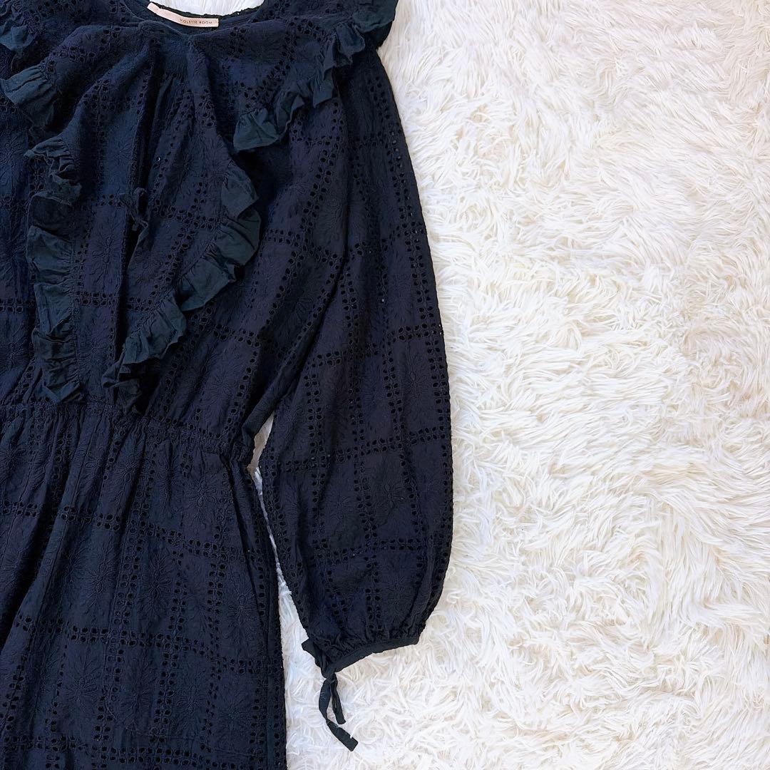 VIOLETTE ROOM バイオレットルーム レースオールインワン　ブラック