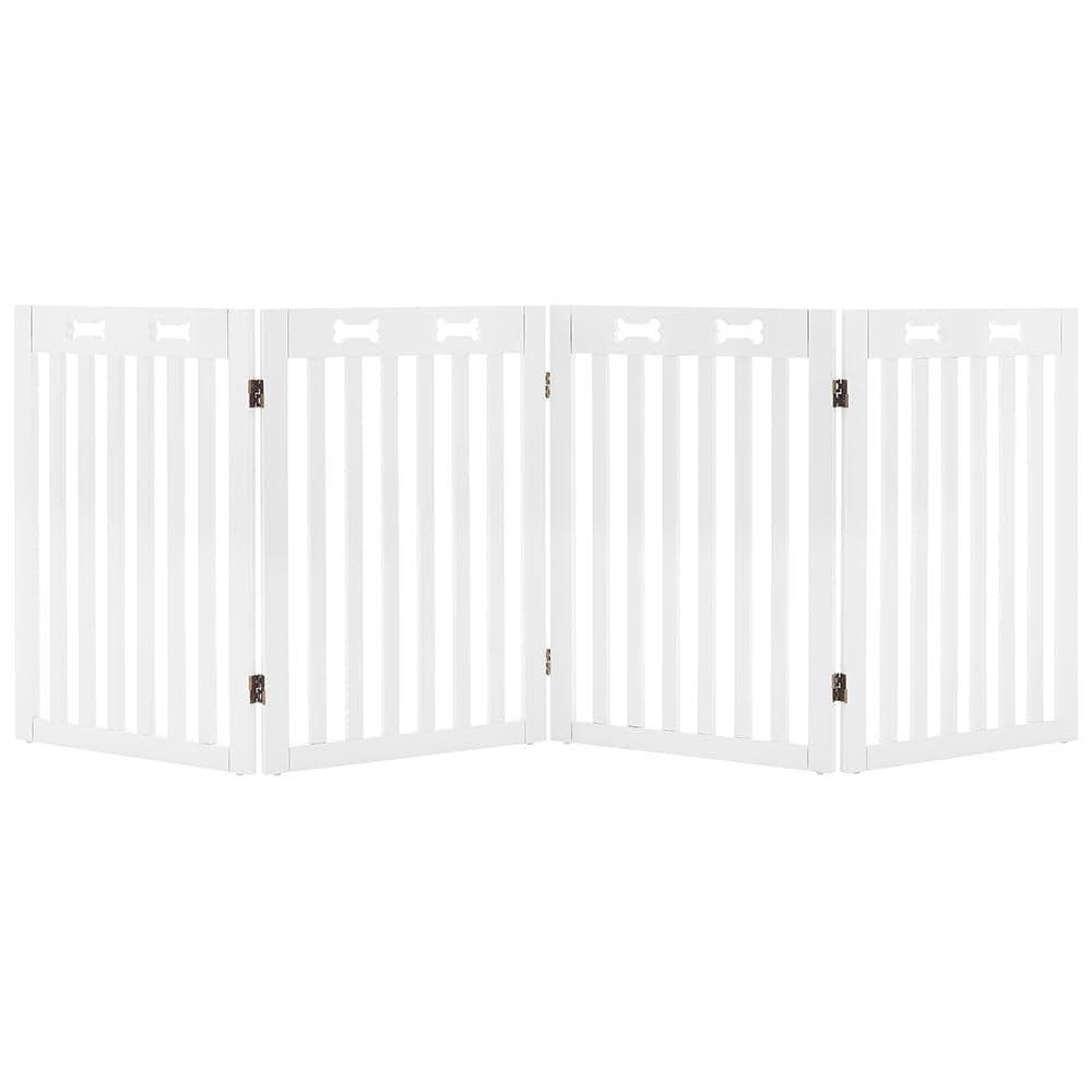 unipaws 木製犬用ゲート　折り式バリア　ペット用家具フェンス　ペットガード