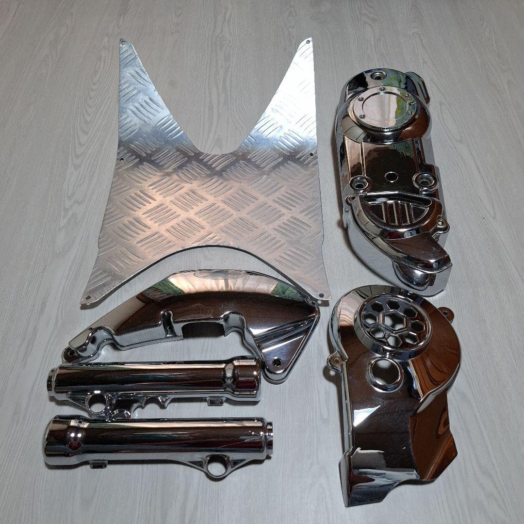 アドレスV125G用アルミ&メッキパーツセット