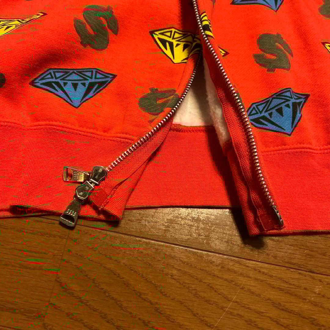 専用‼️billionaire boys club ダイヤモンド柄フルジップ