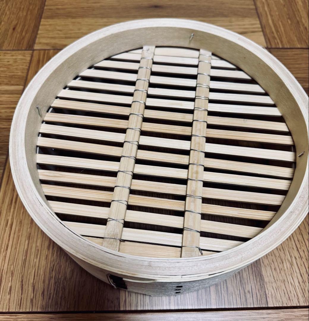 照宝　せいろ　蒸し板セット白木2段24cm と　新品蒸し布4枚