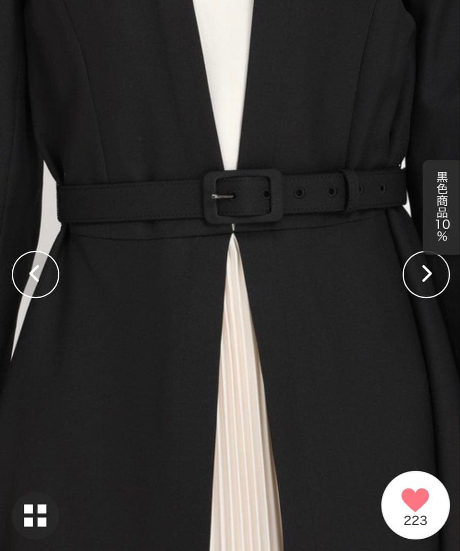 未使用　日本製　ストロベリーフィールズ センタープリーツワンピース　卒園入学式