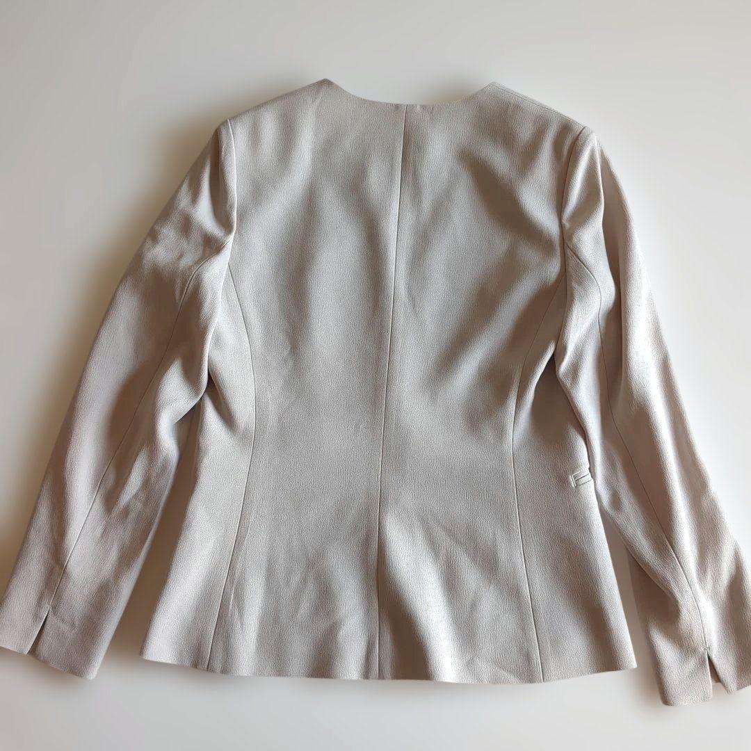 グリーンレーベルリラクシング パンツスーツ セットアップ カラーレス 38