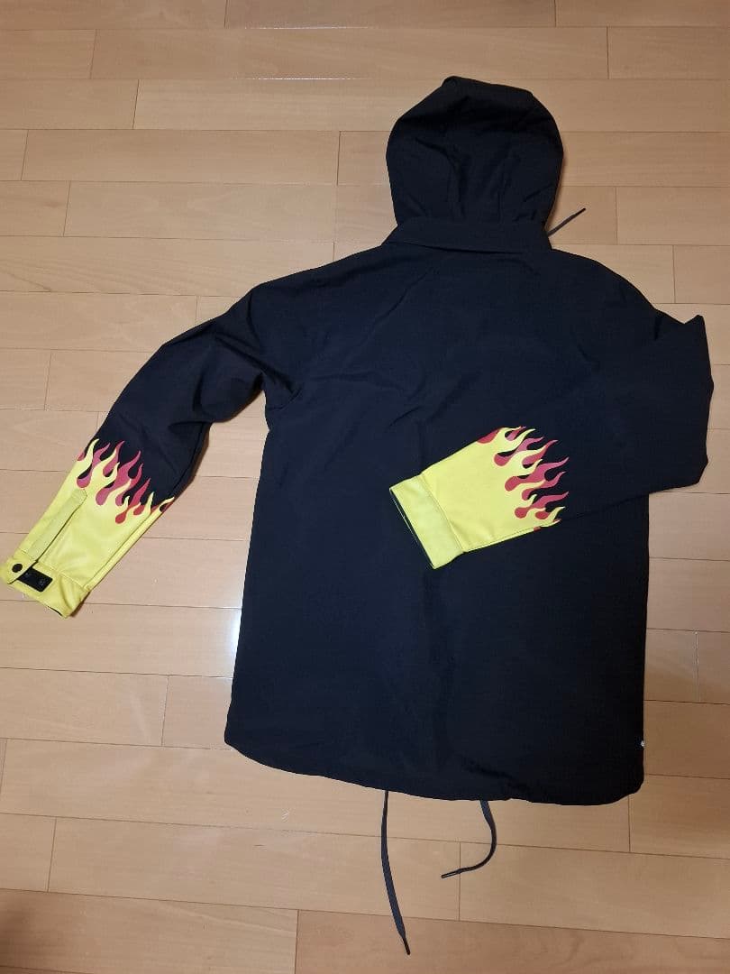 686 コーチジャケット/ウェア L 黒/黄