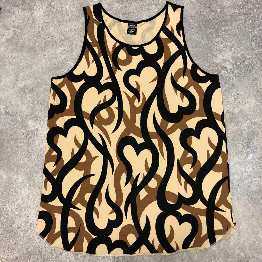 ■ ナンバーナイン タンクトップ ハートトライバル柄 NUMBER(N)INE