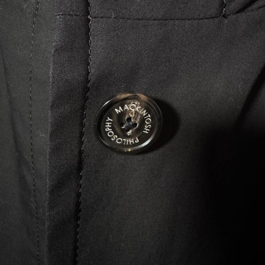 美品 マッキントッシュフィロソフィー ステンカラーコート ライナー 40 濃紺