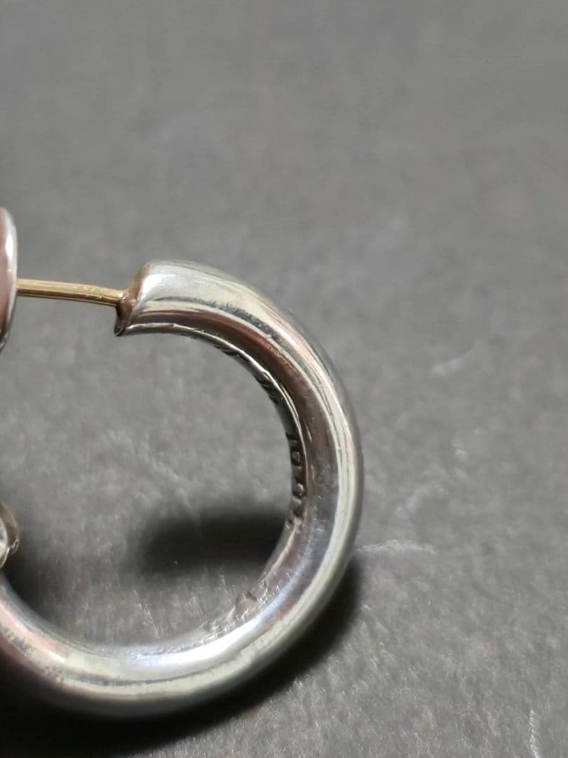 クロムハーツ　プレーンフープ型ピアス(片耳用)