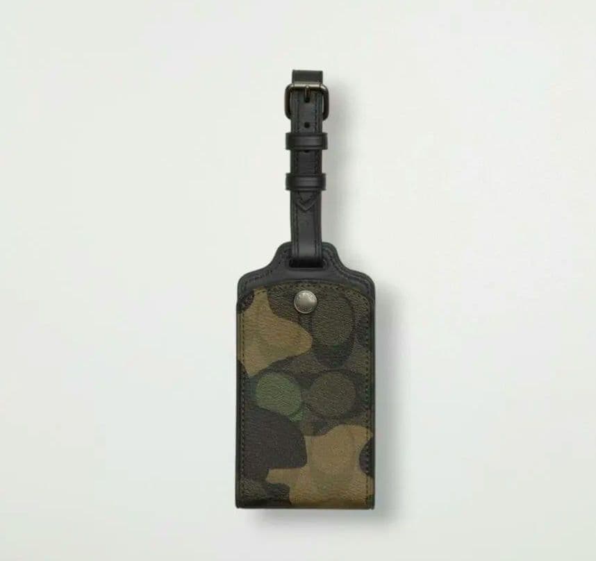 コーチ ブランド ネームタグ ラゲッジタグ ゴルフバッグ キャリーバッグ 迷彩