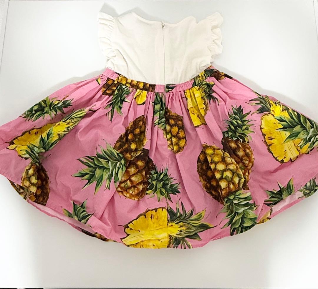 DOLCE & GABBANA パイナップル柄ワンピース 80cm ドルガバ