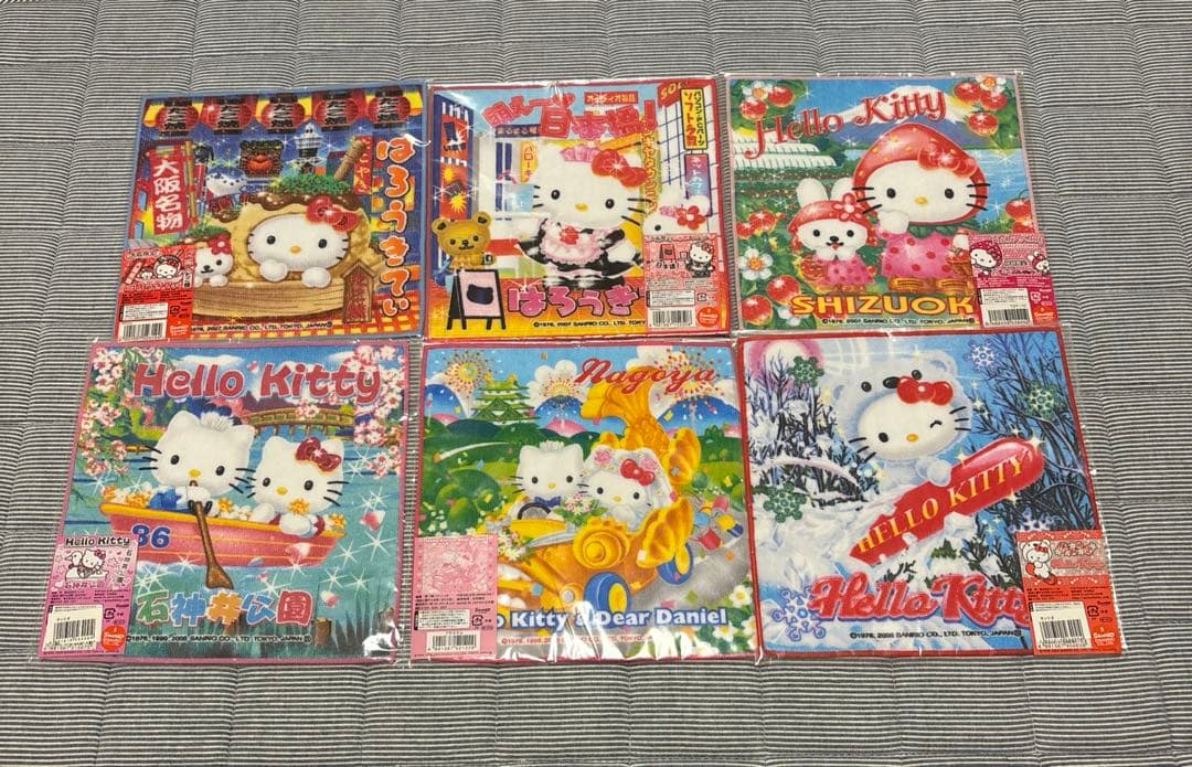 ご当地キティ　ハンカチ　セット