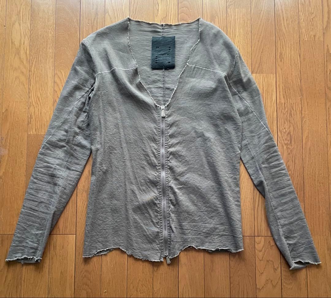 10Sei0Otto グレー ジッパーカーディガン Sサイズ