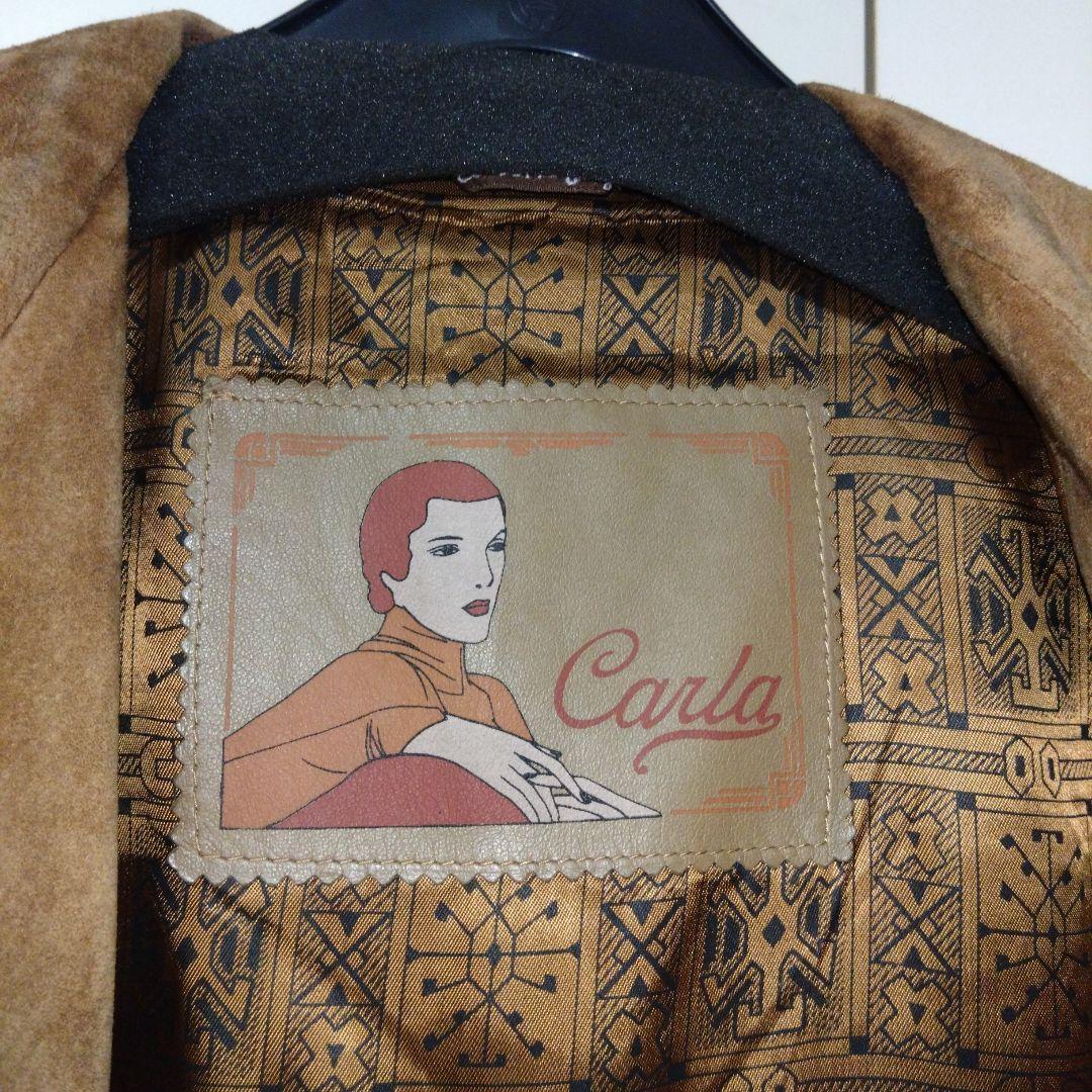 Vintage レザー　フリンジ　レオパード　ジャケット　ショート丈　itimi