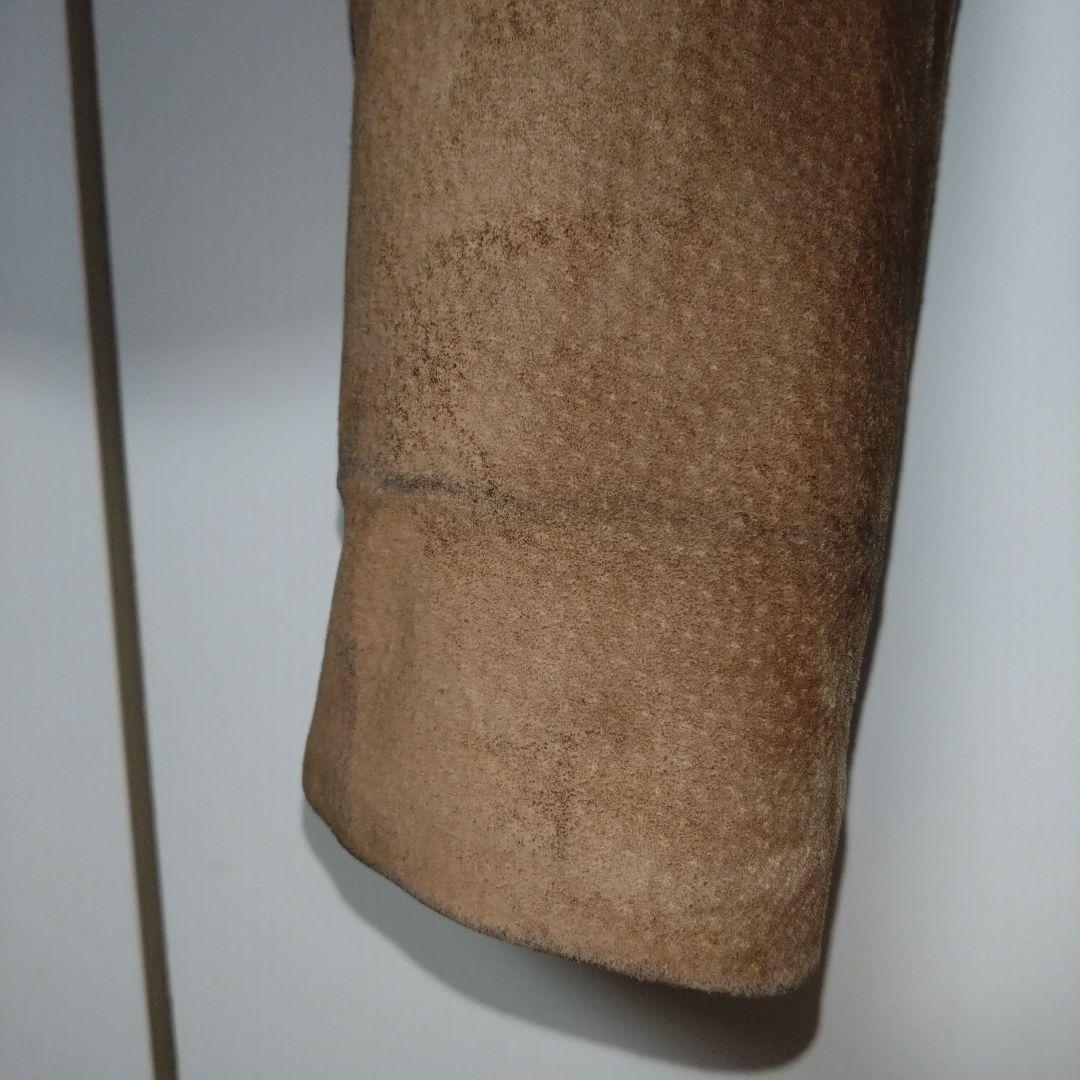 Vintage レザー　フリンジ　レオパード　ジャケット　ショート丈　itimi