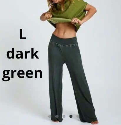 salsation ワイドパンツ　DarkGreen　L