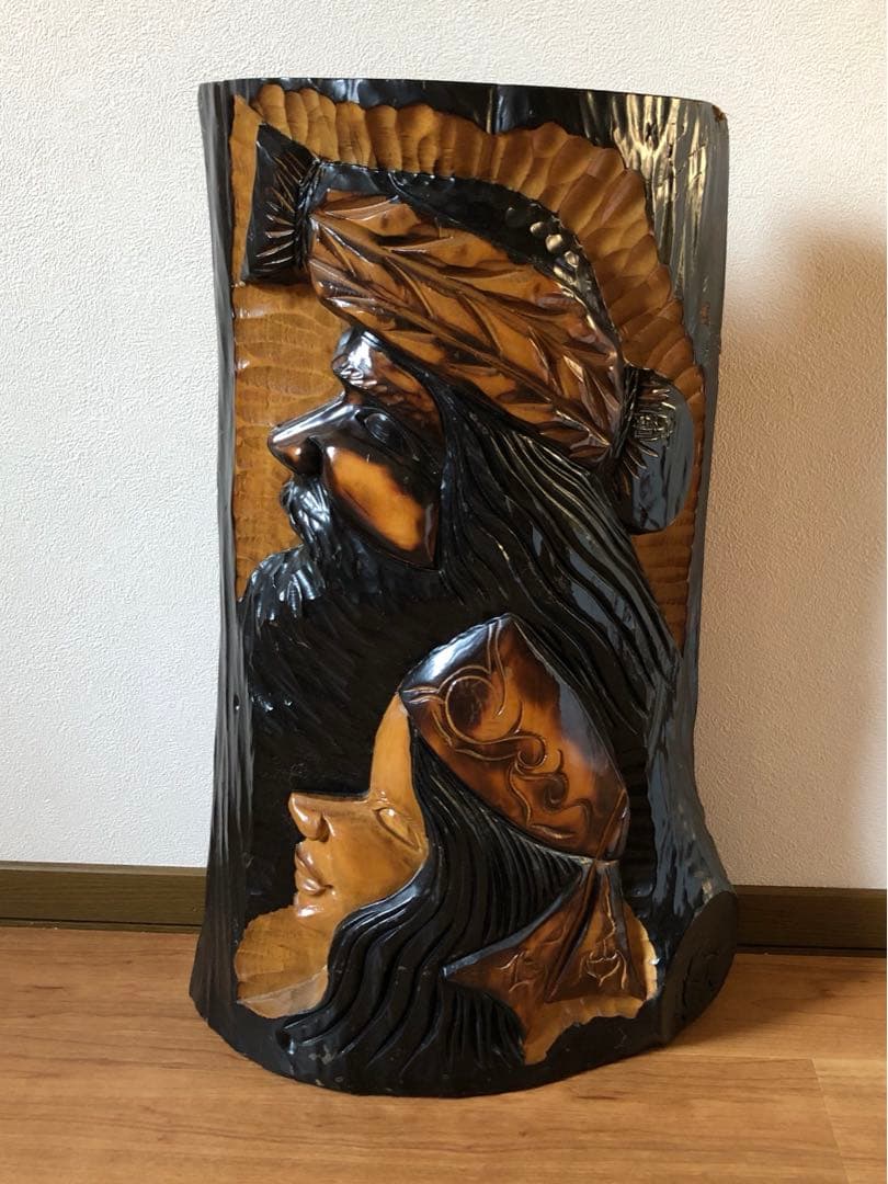 木彫り　アイヌ