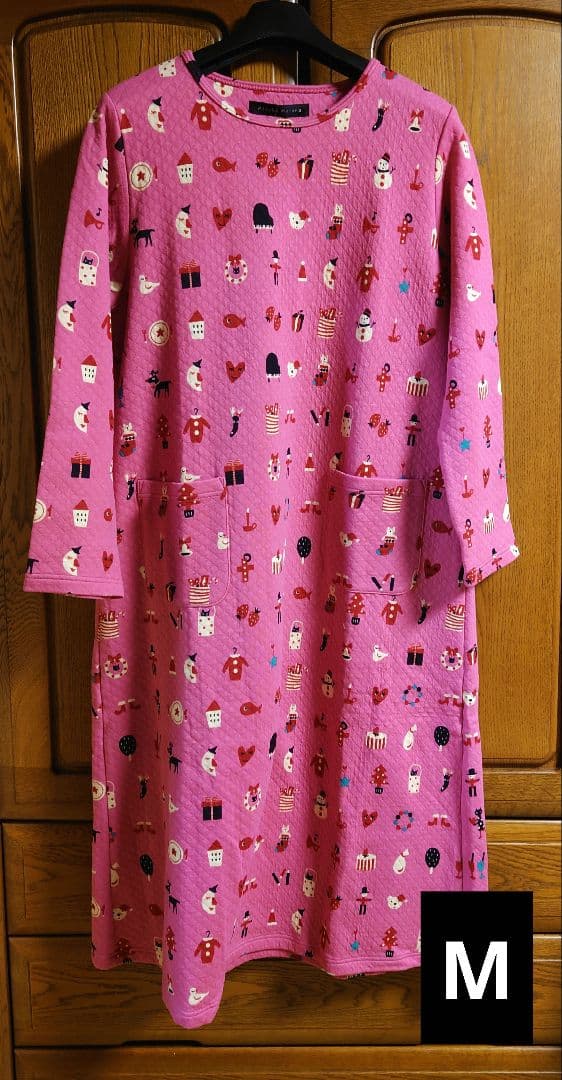 新品タグ付き ワコール マタノアツコ パジャマ ワンピ ルームウェア キルト