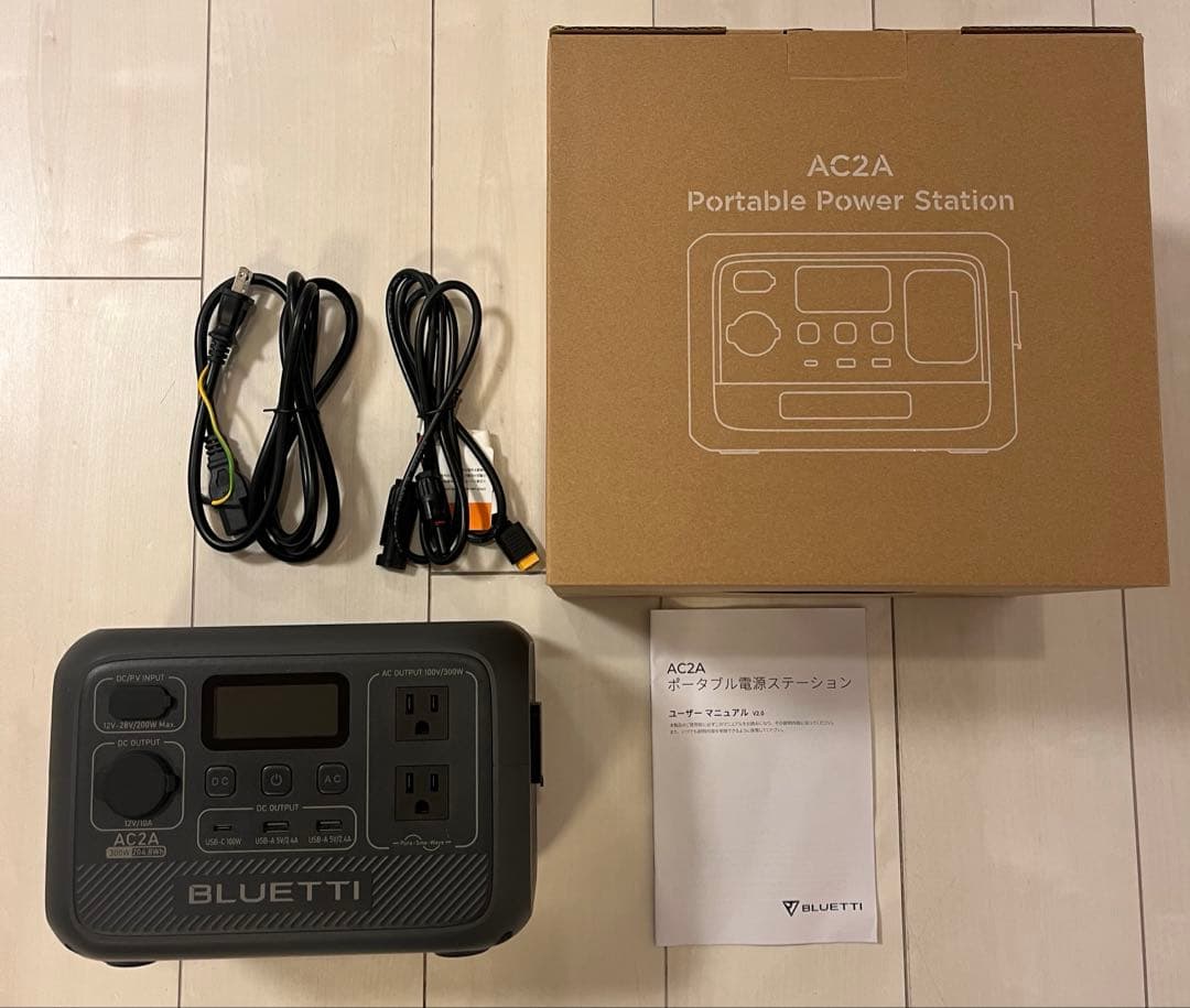 BLUETTI ポータブル電源 AC2A 204Wh/300W