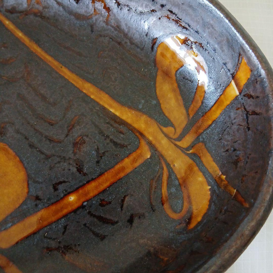 【新品】小代焼ふもと窯 井上尚之 オーバル楕円皿大