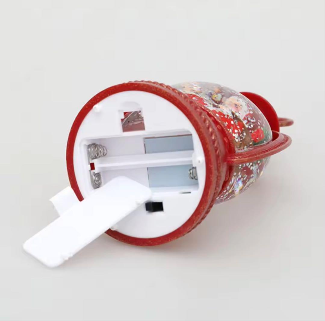 【極美品】クリスマス スノードーム サンタランタン 赤白銀3個セット