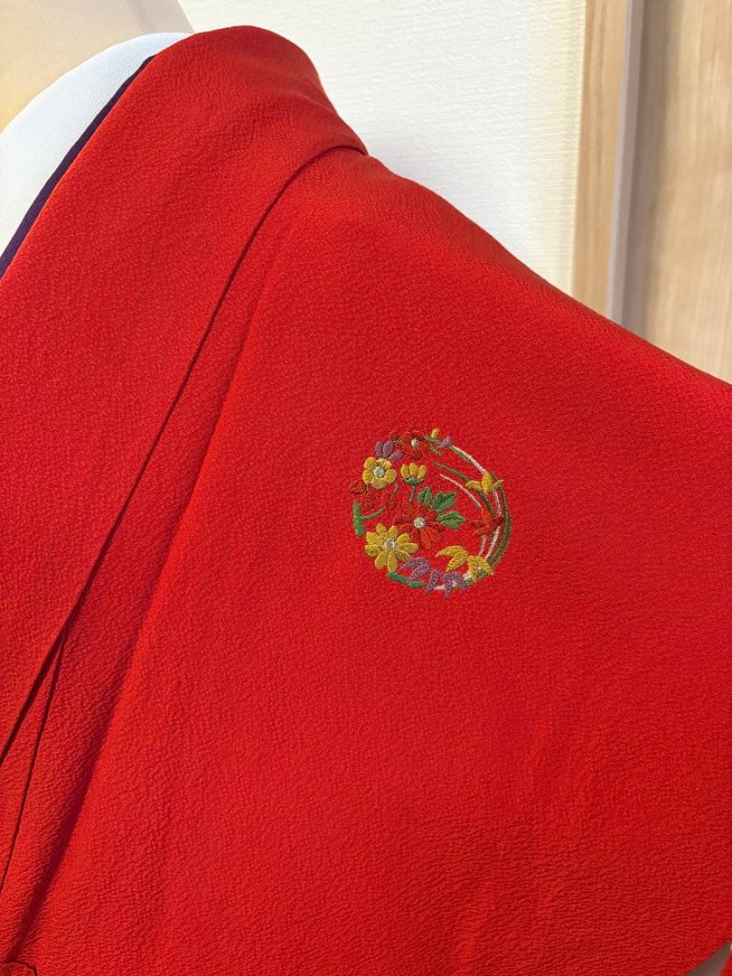 saki様 振袖のみ　赤 刺繍 sMH2511051