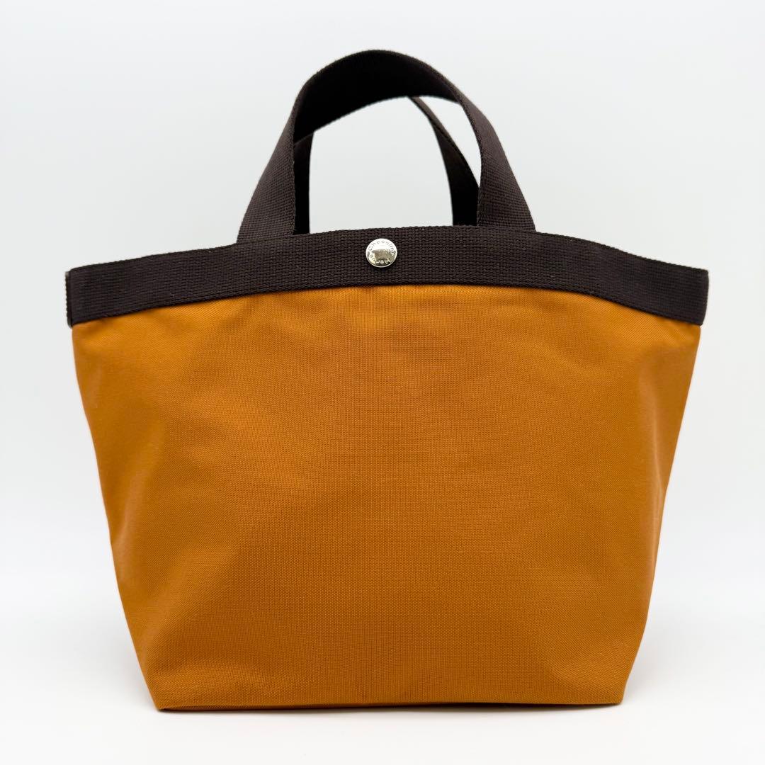 【未使用級】エルベシャプリエ 707C コーデュラ舟型トート ブリック× モカ