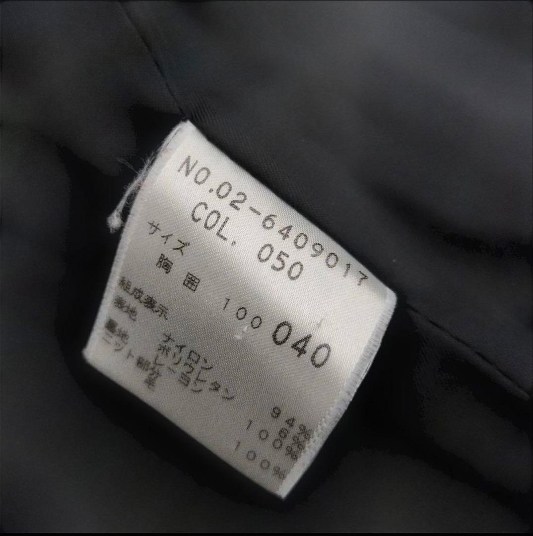 Theory　セオリー　メンズ　ステンカラーコート　黒　40 （L）ダブルジップ