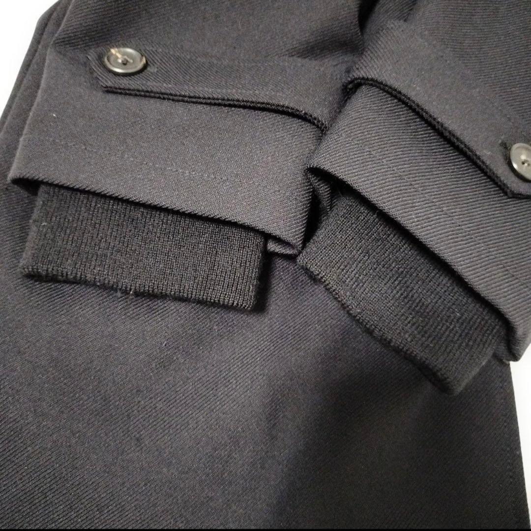 Theory　セオリー　メンズ　ステンカラーコート　黒　40 （L）ダブルジップ