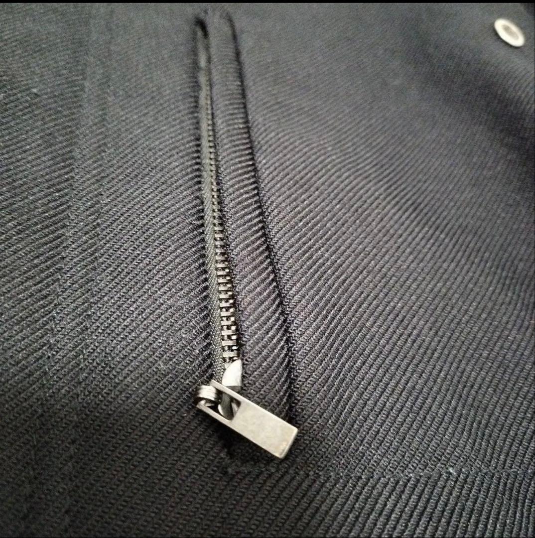 Theory　セオリー　メンズ　ステンカラーコート　黒　40 （L）ダブルジップ