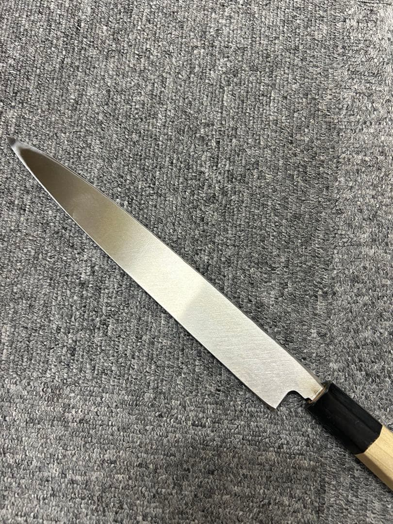 包丁 柳刃包丁 240mm モリブデンバナジュウム鋼 水牛八角柄 ②