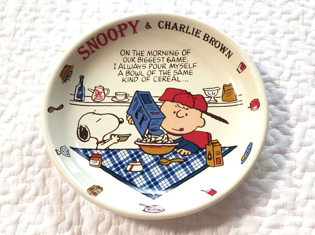 スヌーピー SNOOPY プレート 皿 陶器 ヴィンテージ レトロ